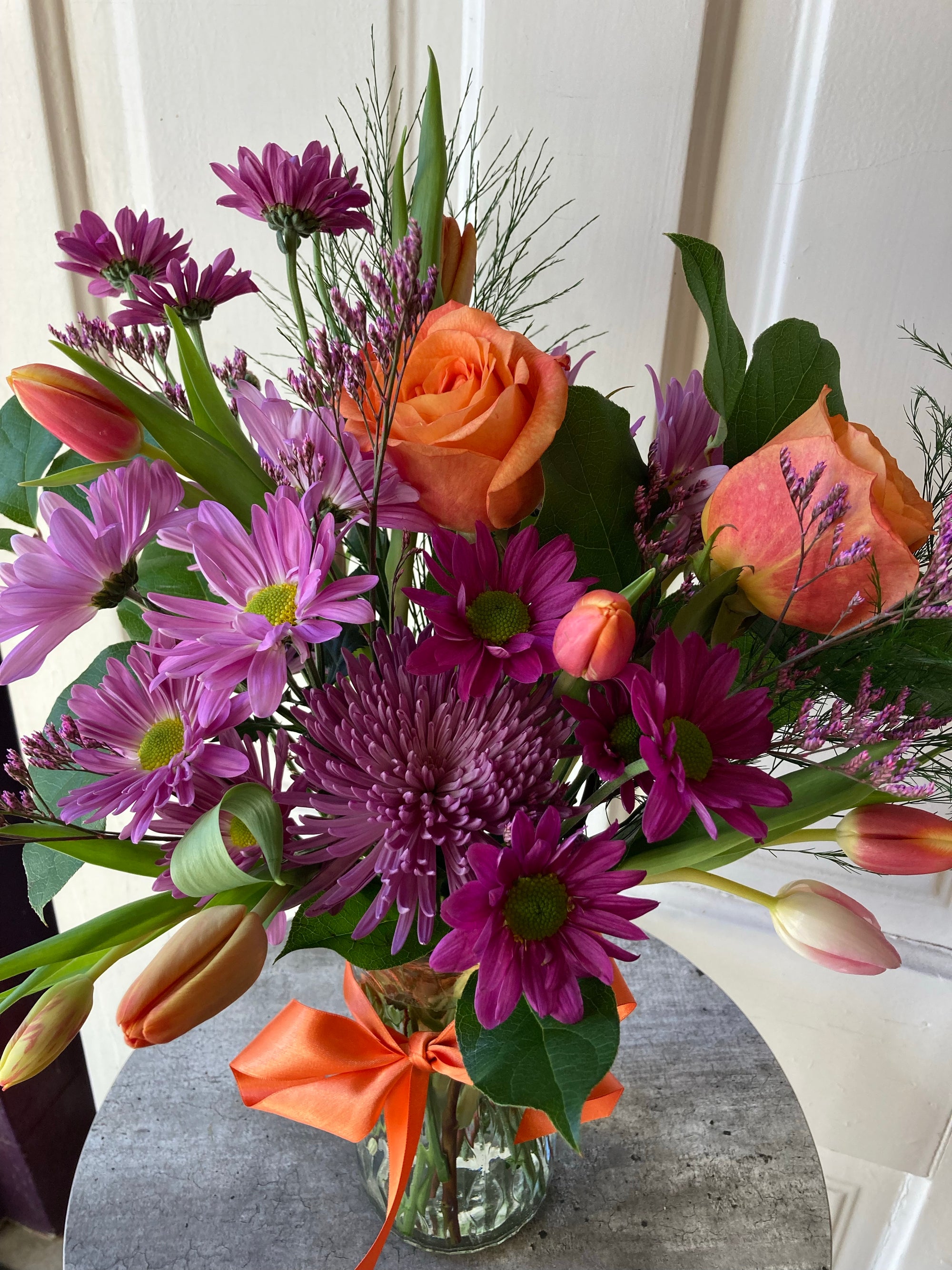 designer’s choice pinks and oranges