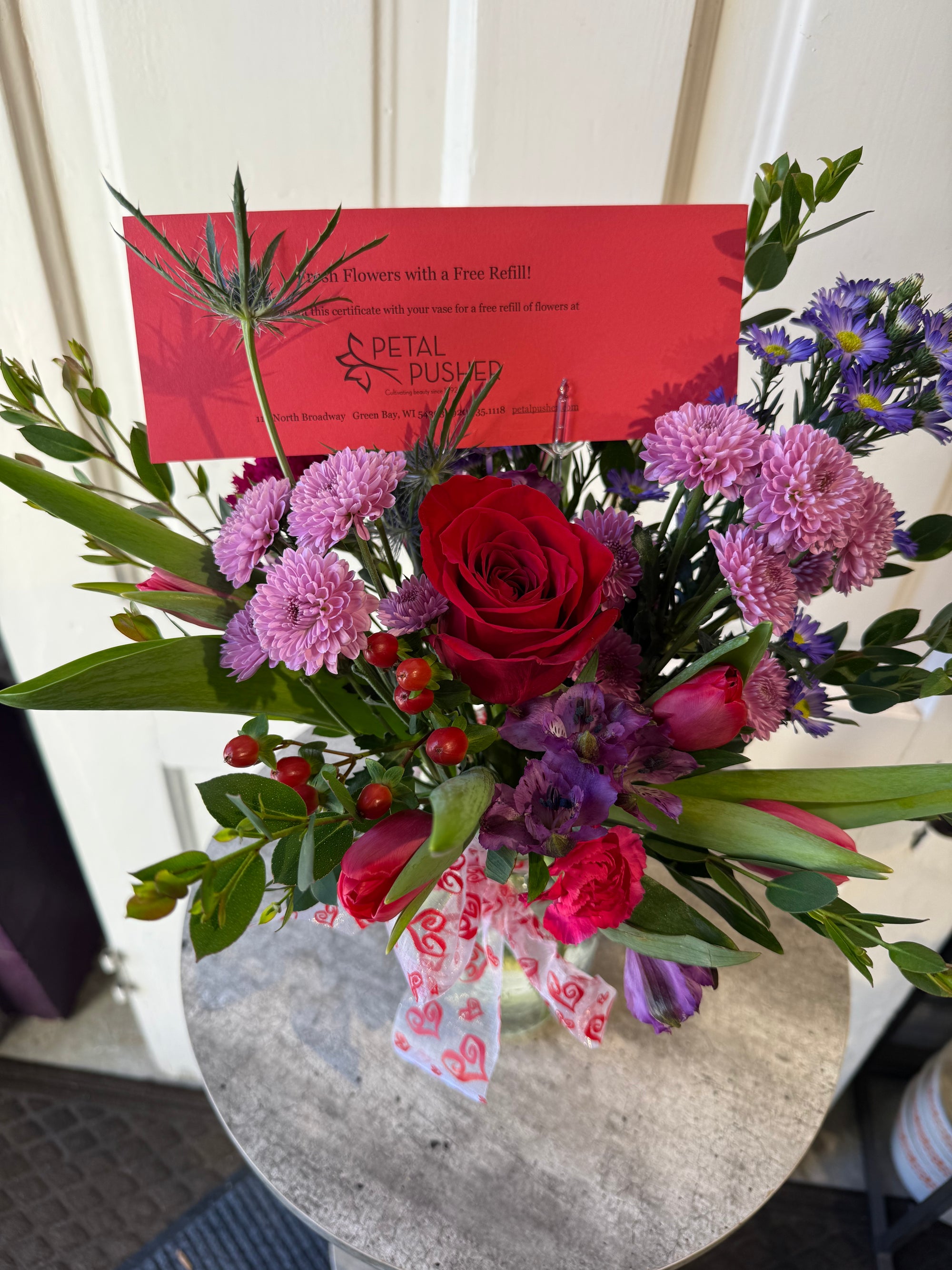 flowers with a free refill