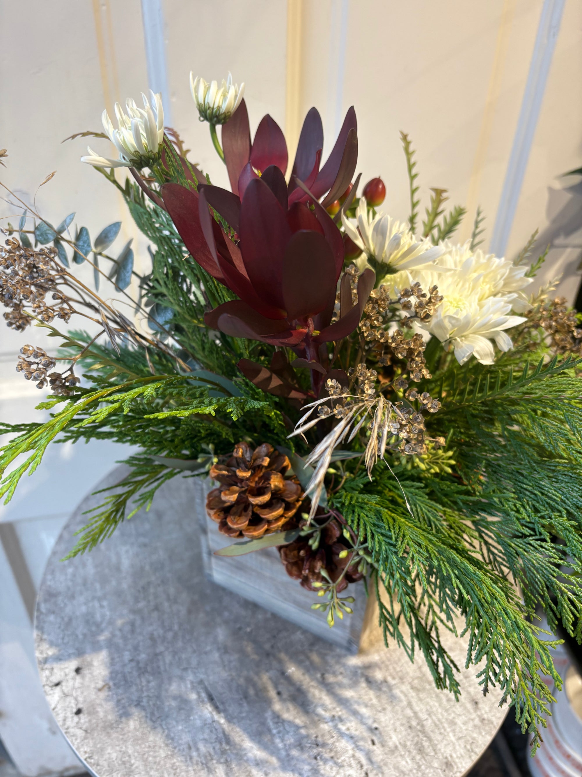 pinecones and textures