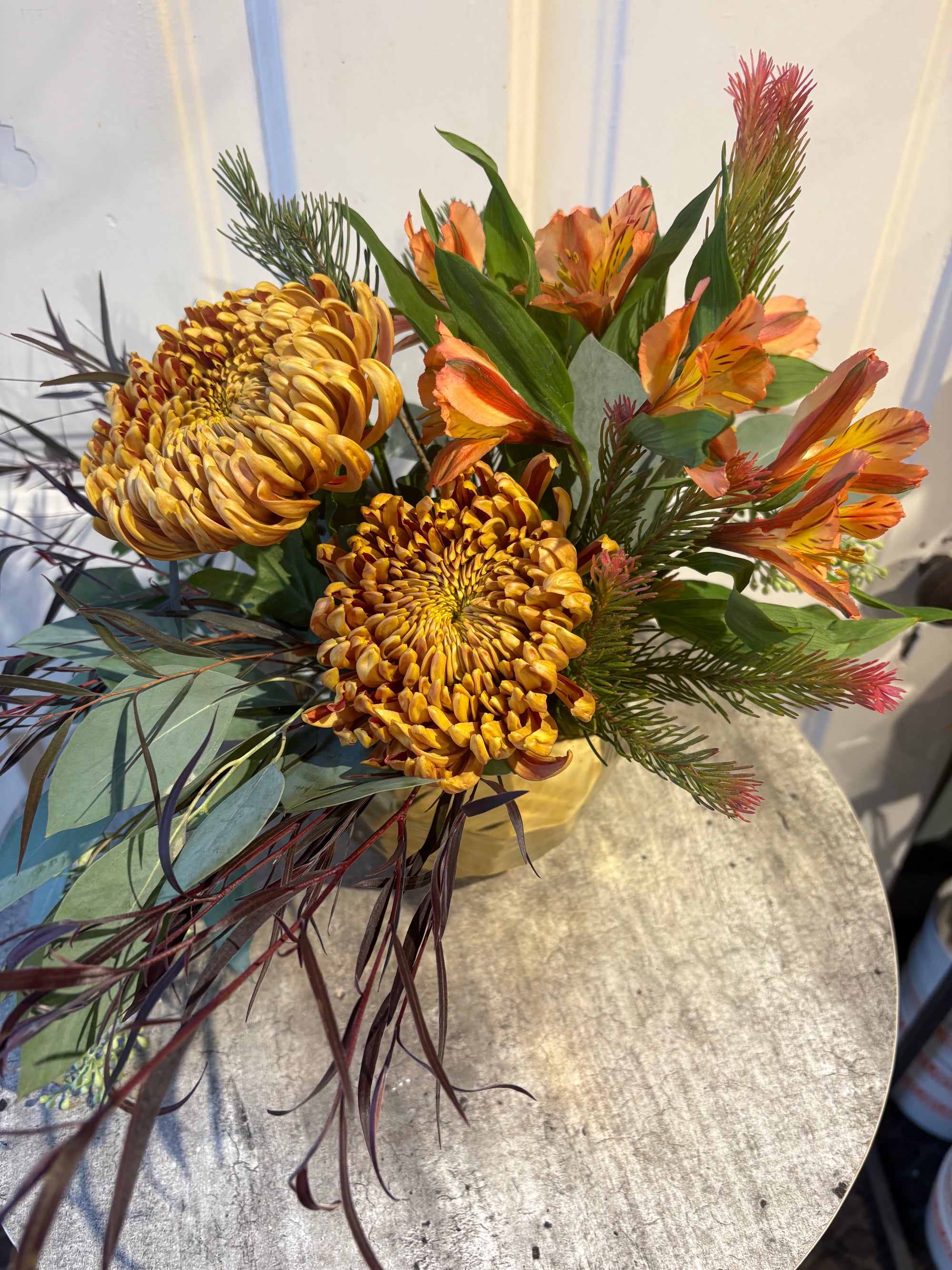 golden fall centerpiece