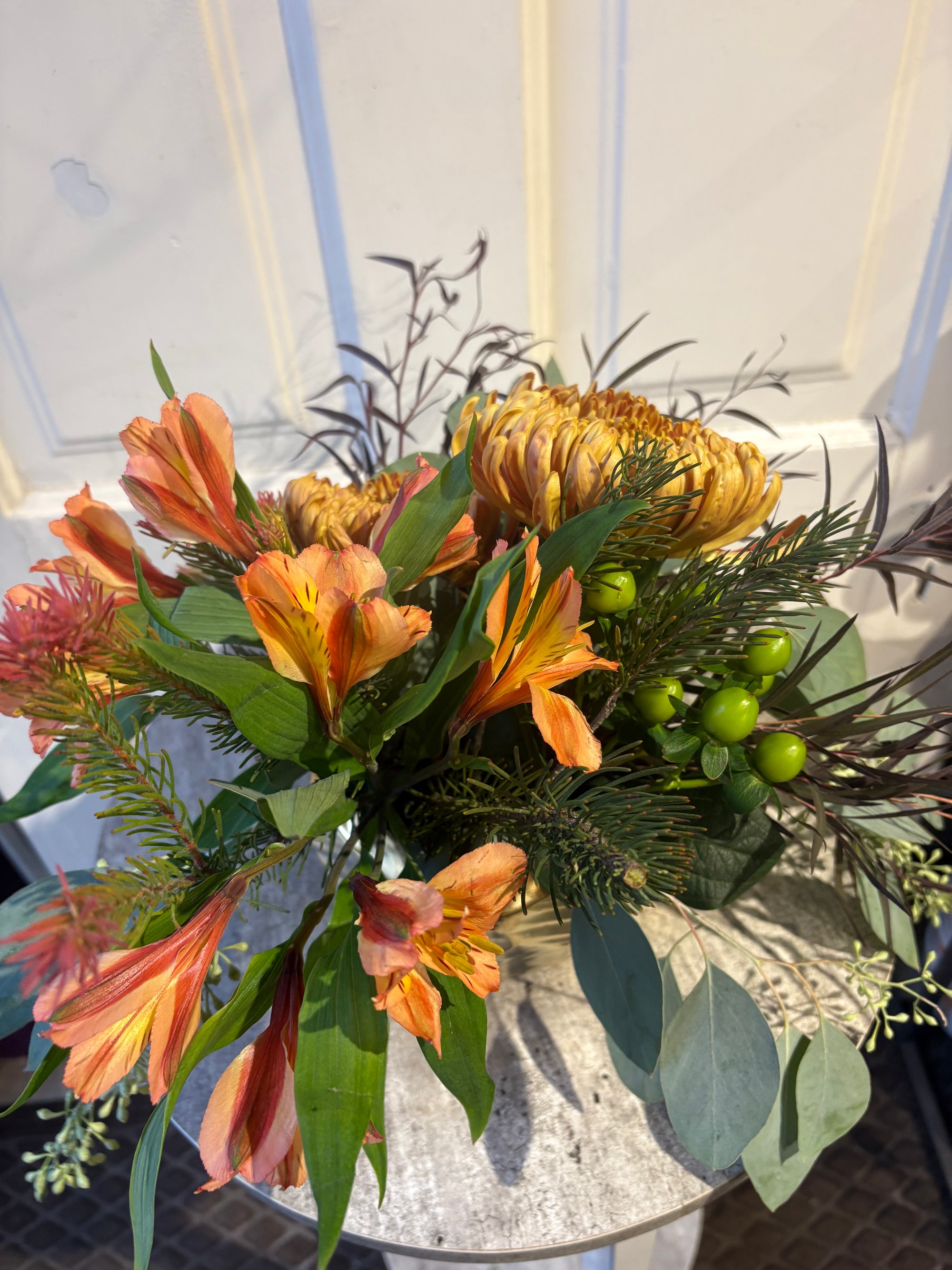 golden fall centerpiece