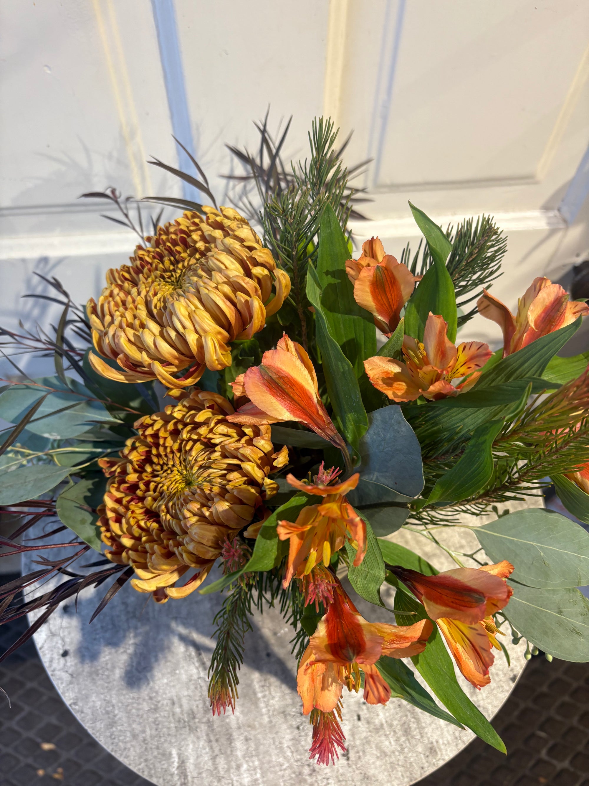 golden fall centerpiece