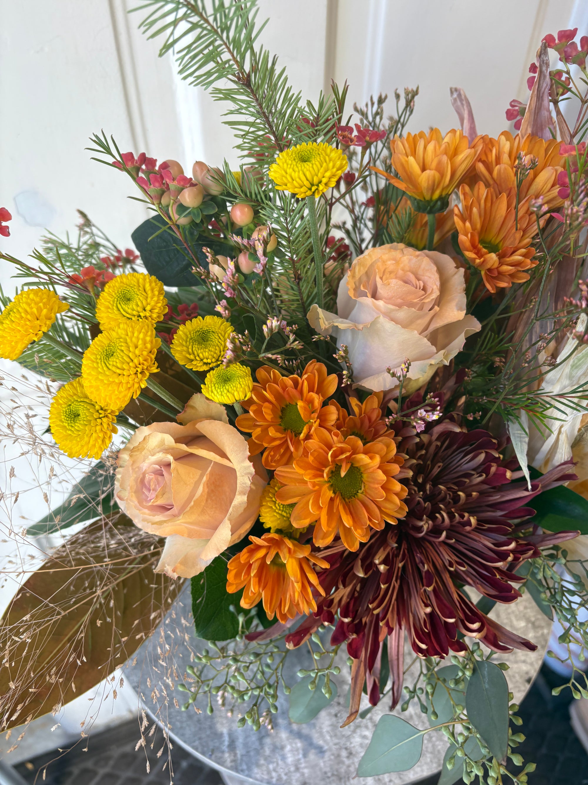 corn bundle centerpiece