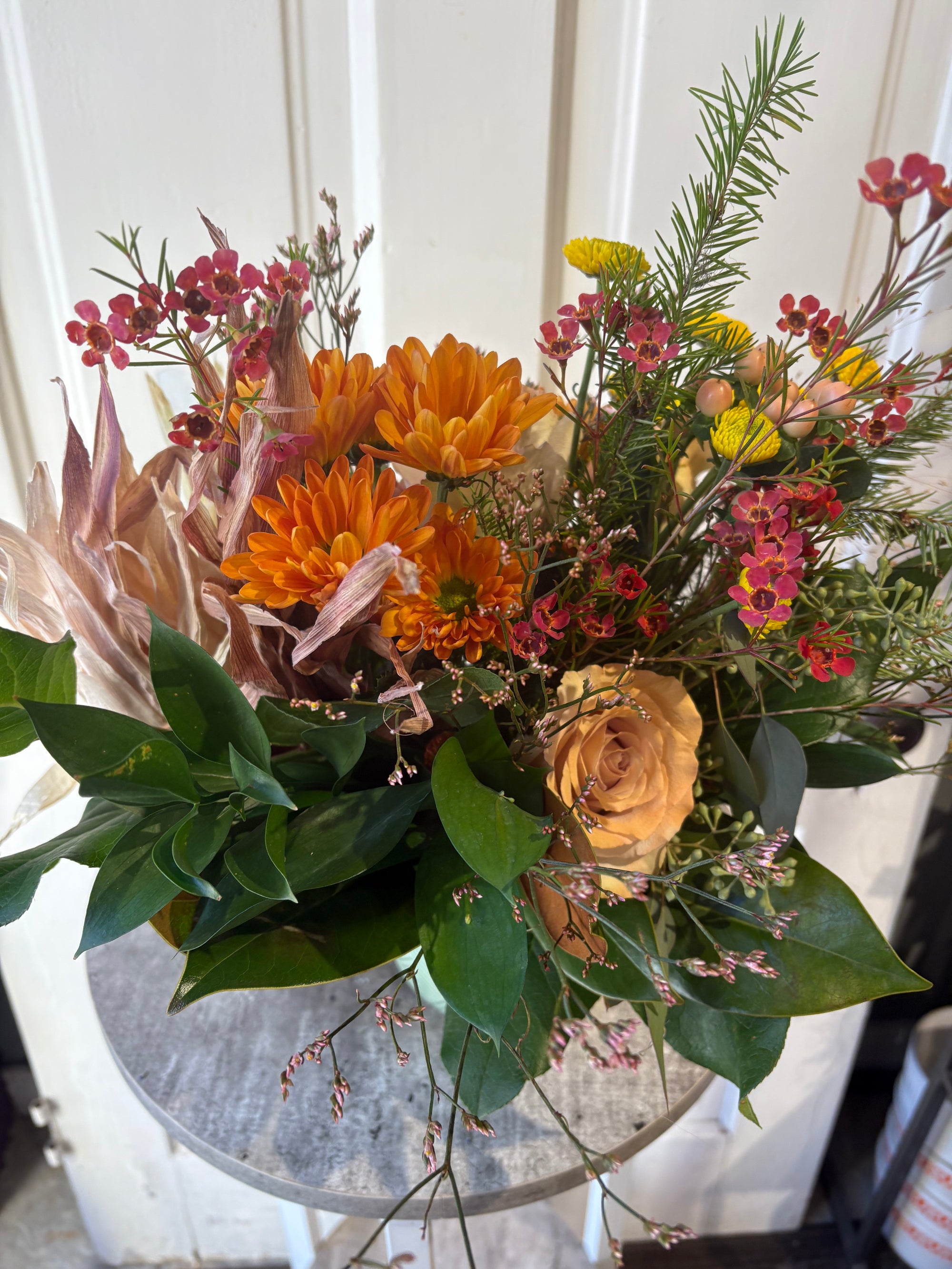 corn bundle centerpiece