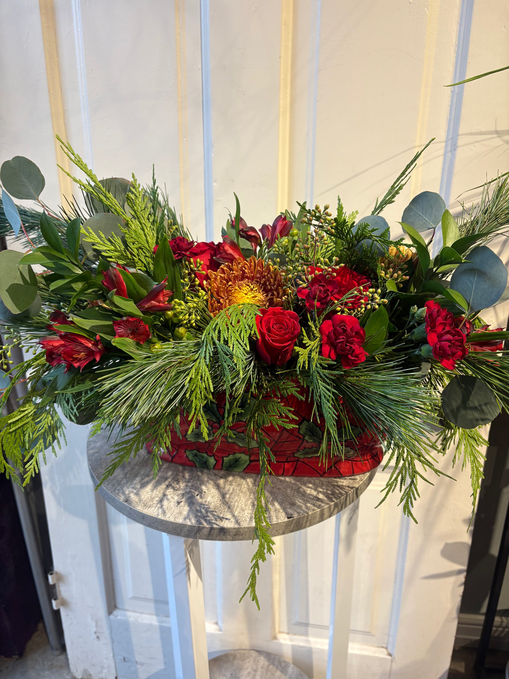 holly jolly centerpiece