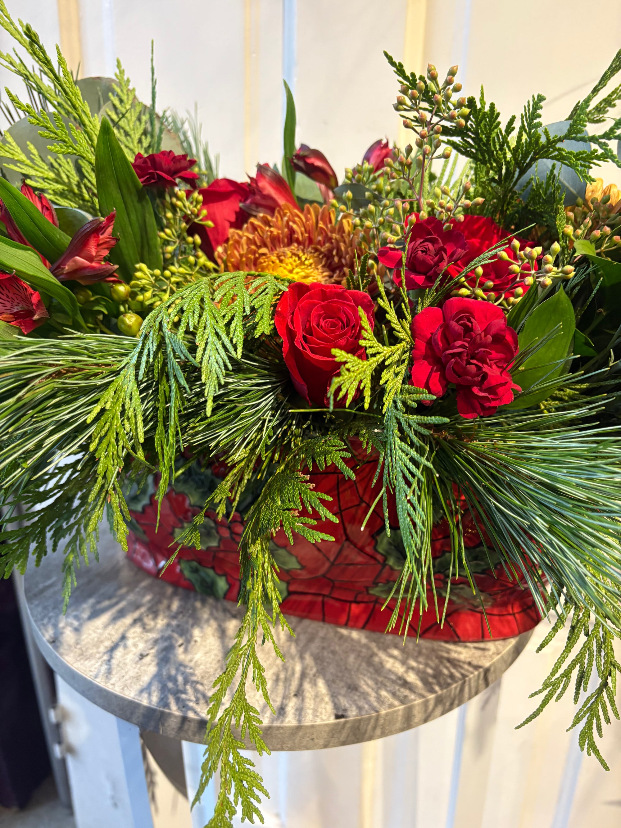 holly jolly centerpiece