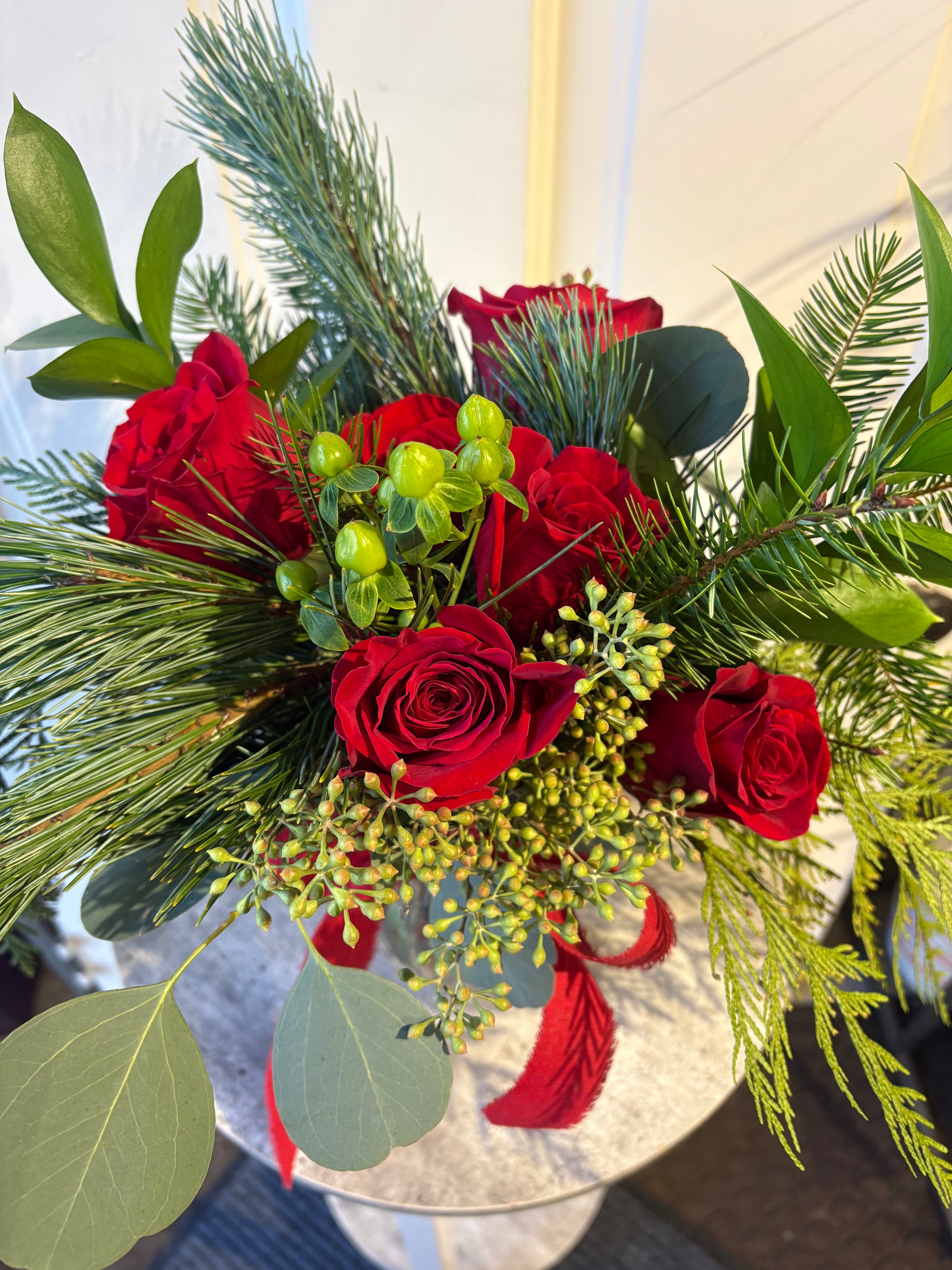 classic christmas roses