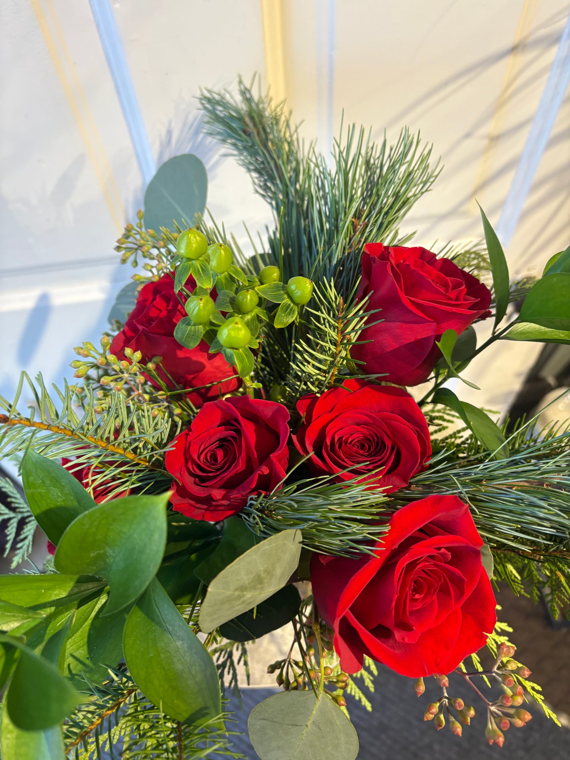 classic christmas roses