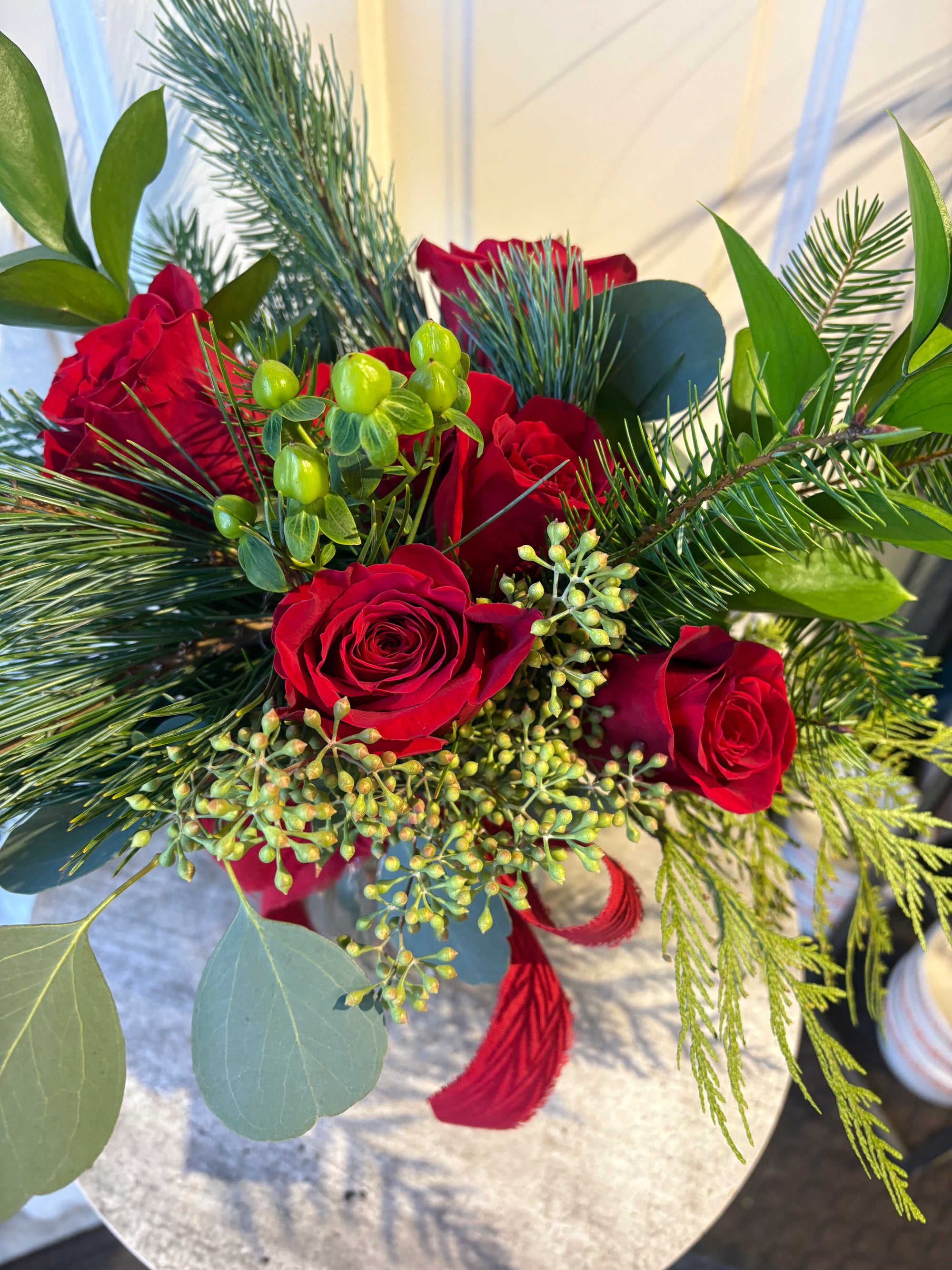 classic christmas roses