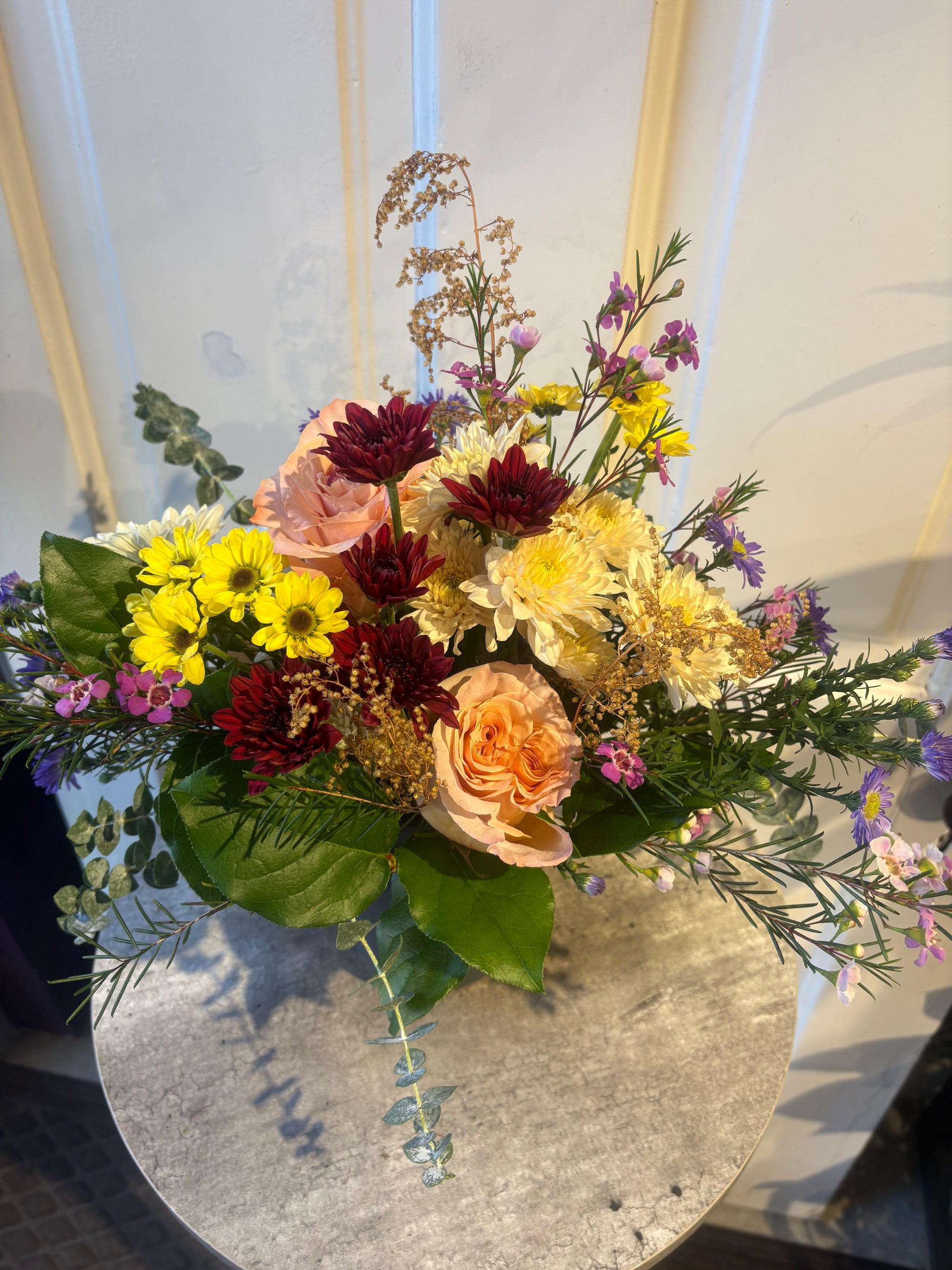 bright fall centerpiece